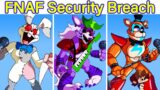 Friday Night Funkin' VS FNAF Security Breach Concepts/Leaks | FNAF Mod