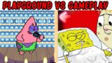FNF Character Test | Gameplay VS Playground | Boyfriend Dies but it's SpongeBob | FNF Goodbye World