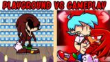 FNF Character Test | Gameplay VS Playground | Boyfriend Dies but it's Knuckles | FNF Goodbye World