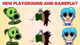 FNF Character Test | Gameplay VS Playground | Little Man, Plant PEA, Pow Sky ( Ski )