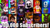 700,000 Subscribers! | Gmod FNAF 9 Saves, Security Breach, FNAF 3, Help Wanted & More!