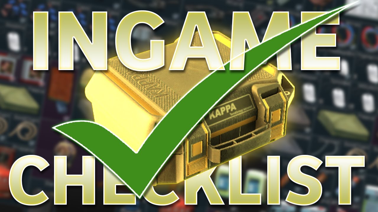 ALL Quest/Task Items Needed Checklist Tarkov Ingame Tracker 12.12