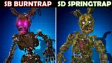 Burntrap vs. Springtrap Comparison in FNAF AR