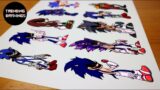 Drawing FNF Sonic EXE V2.0 Full Week(Compilation Drawing)