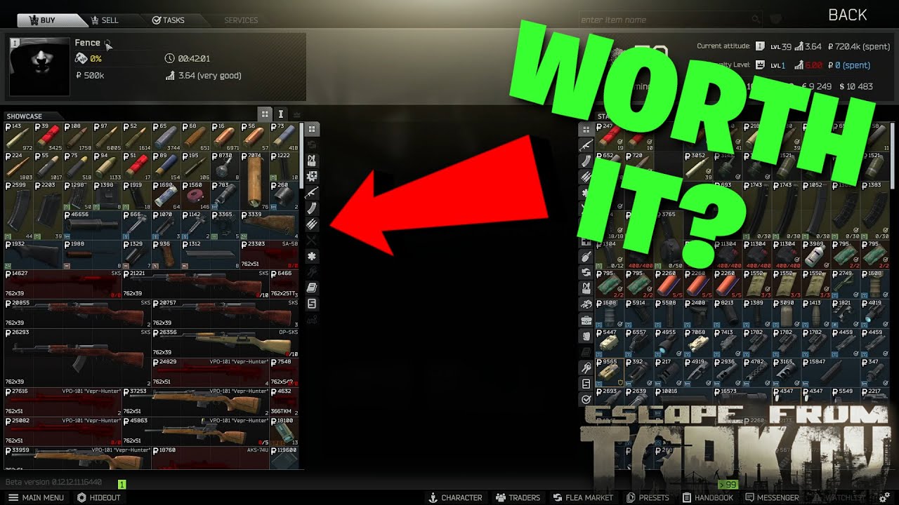 Escape From Tarkov Is FENCE Worth Sniping Items For PROFIT? New