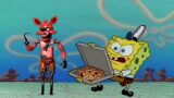 FNAF Foxy trying to get a pizza from Spongebob