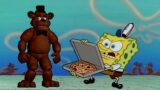 FNAF Freddy trying to get a pizza from Spongebob
