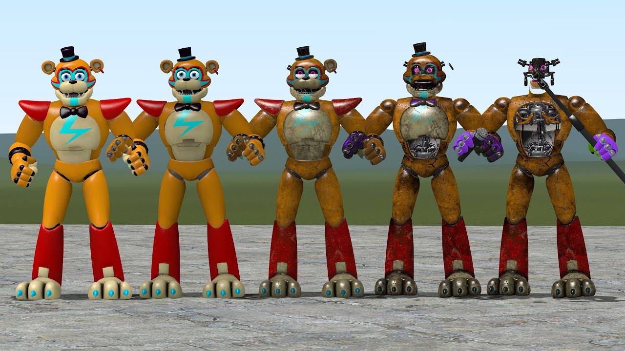 All five generators fnaf security breach
