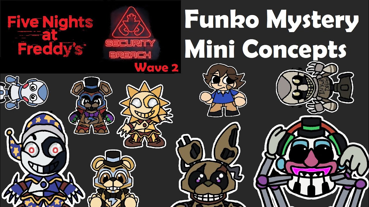 Funko Mystery Minis Fnaf Security Breach Glamrock Chi 