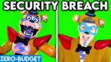 FNAF SECURITY BREACH WITH ZERO BUDGET! (FUNNY FIVE NIGHTS AT FREDDY'S GAME PARODY BY LANKYBOX!)