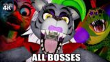 FNAF: Security Breach – All Bosses (With Cutscenes) 4K UHD 60FPS PC