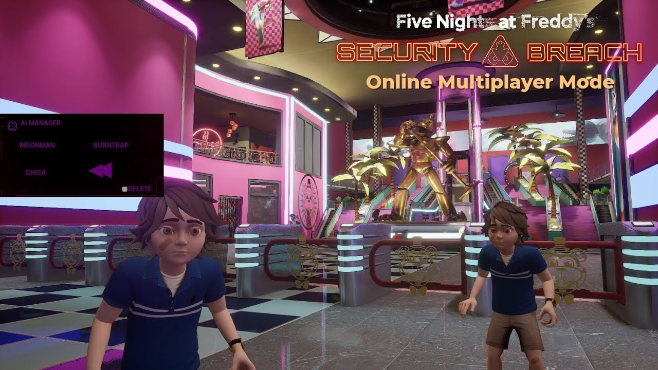 FNAF Security Breach Online Multiplayer Gameplay Sneak Peek (Early Development) New World