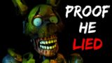 FNAF William Afton LIES To Us About Remnant (FNAF Security Breach Theory)