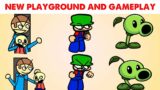 FNF Character Test | Gameplay VS Playground | Algebra Dave, Bambi, Bandu