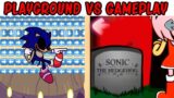 FNF Character Test | Gameplay VS Playground | Bf Dies but it's Sonic becomes Exe | FNF You can't run