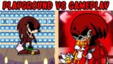 FNF Character Test | Gameplay VS Playground | Chasing Knuckles | FNF Goodbye World
