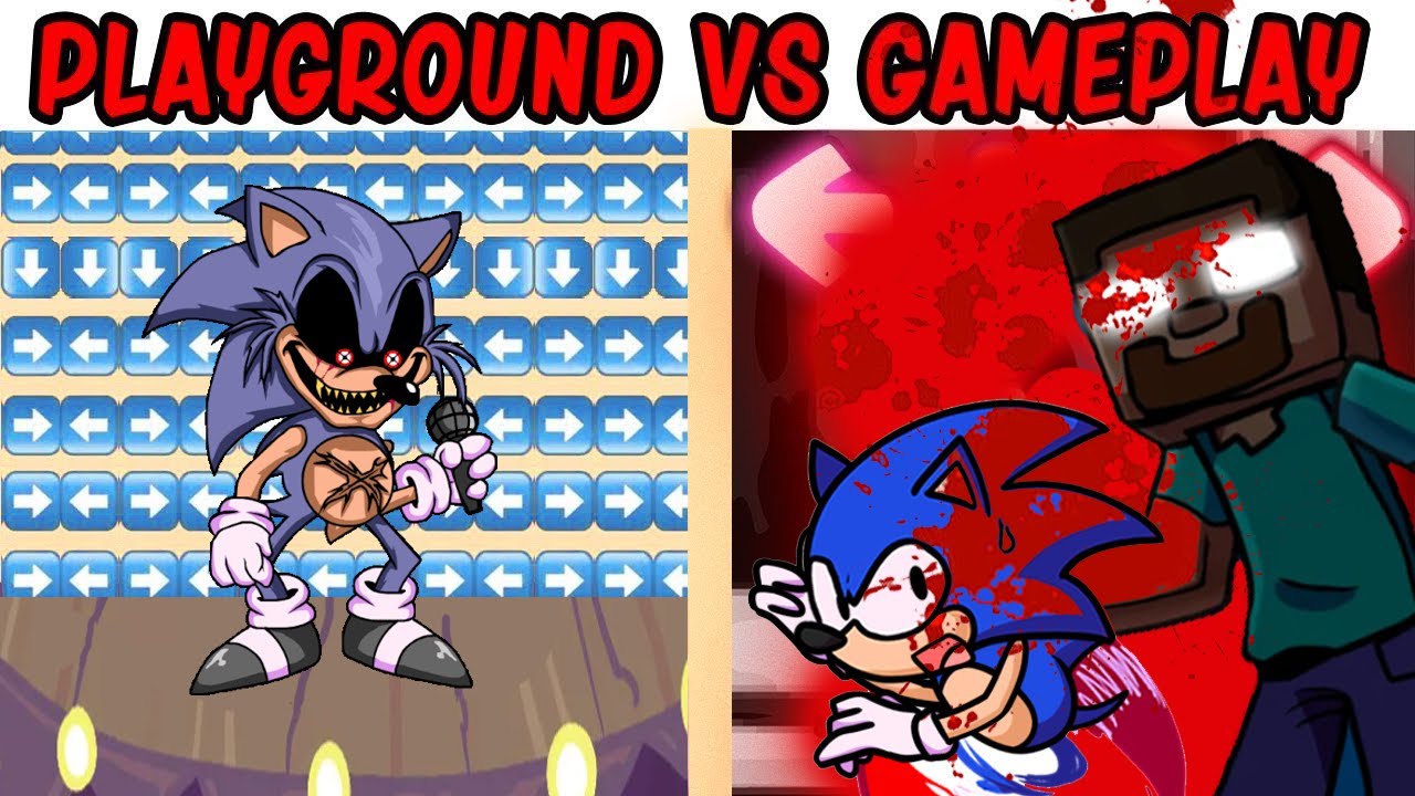 FNF Character Test | Gameplay VS Playground | Herobrine killed Sonic ...