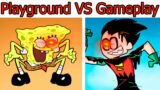 FNF Character Test | Gameplay VS Playground | Pibby, Spongebob With Robbin
