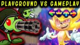 FNF Character Test  Gameplay VS Playground  bad bash Fleetway sonic vs plants vs rappers