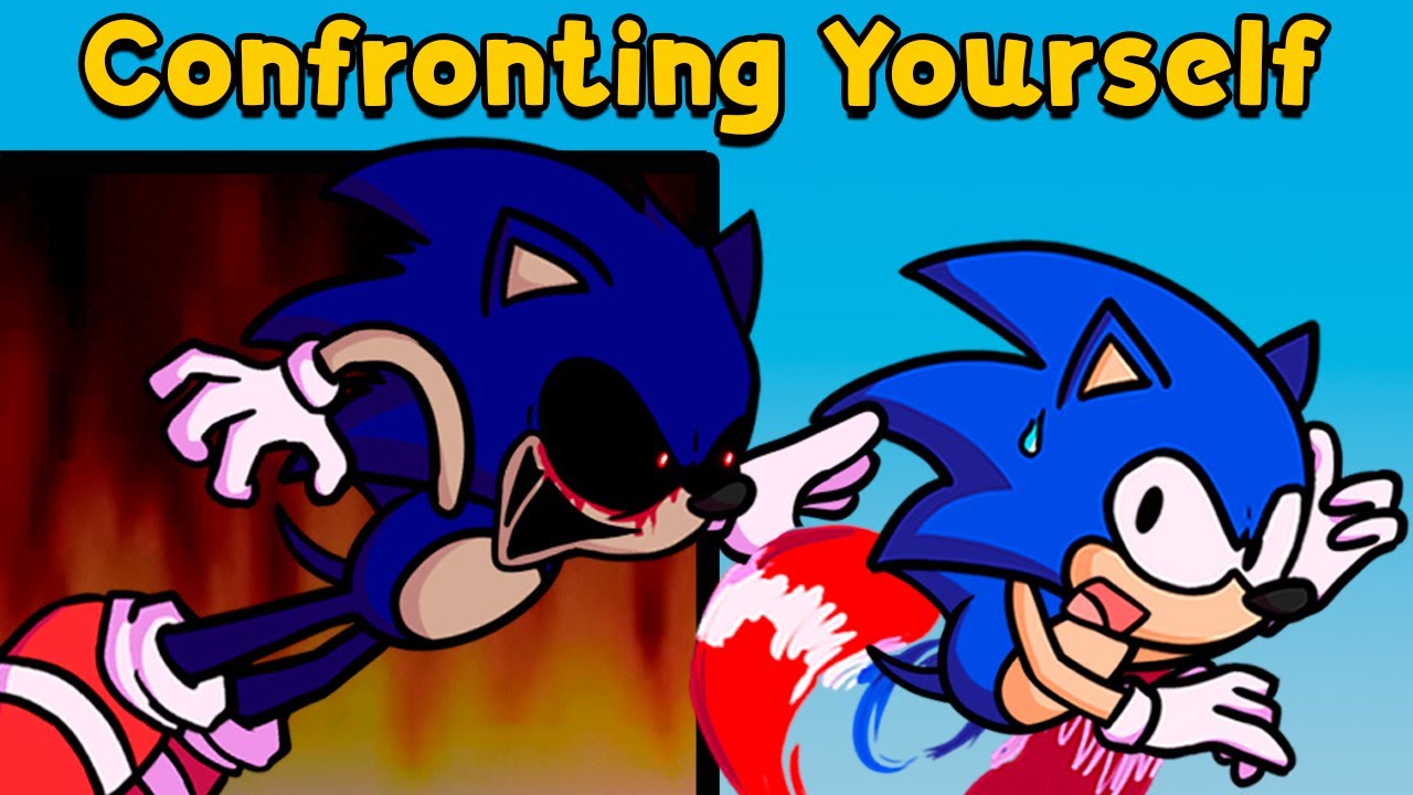 Confronting yourself fnf sonic. Confronting yourself- Sonic vs Sonic.exe. ФНФ Соник против Соника ехе confronting yourself. Sonic exe confronting yourself. Sonic exe vs Sonic FNF confronting yourself.