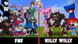 FNF vs. TEAM Killy Willy | Minecraft (CRAZY!)