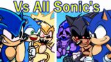 FNF x No Villains But All Sonic's Sing It (FNF Chasing but Everyone Sings It)