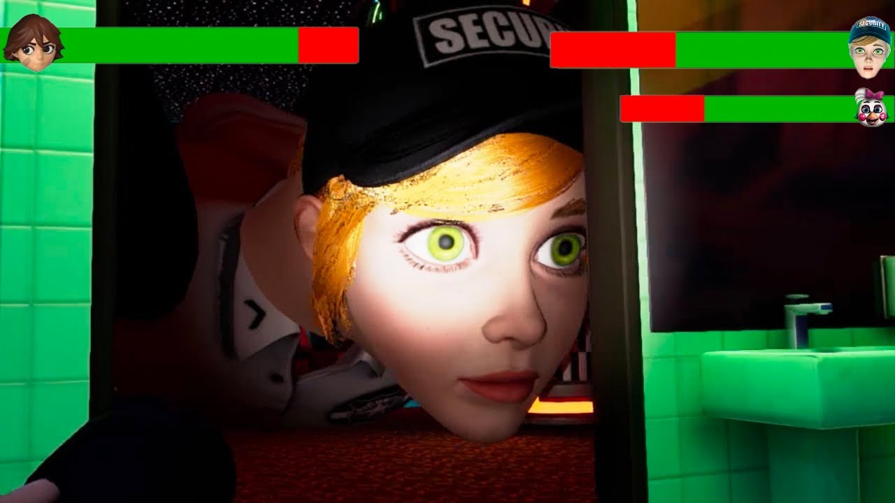 FNaF Security Breach Giant DJ Vanessa FINAL BOSS FIGHT WITH Healthbars ...