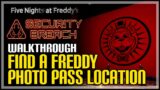 Find a Freddy Photo Pass FNAF Security Breach