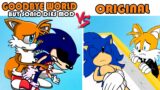 FnF Boyfriend Dies but it's Sonic with Original Animation | FnF Mod x Original Comparison