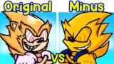Friday Night Funkin' Original Super Sonic VS Minus Super Sonic (FNF Mod) (Majin)