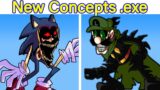 Friday Night Funkin' VS EXE Mods Leaks/Concepts | Sonic.exe, Mario.exe, Luigi.exe