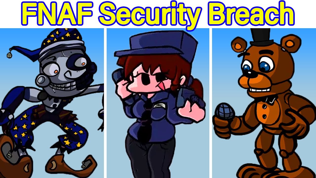 Фнаф против фнаф 9. ФНАФ нарушение безопасности. FNF vs FNAF 9. MCFARLANE FNAF Security Breach концепт. FNF FNAF Security Breach.
