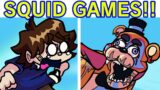 Friday Night Funkin' VS Freddy SQUID GAMES! (FNF Mod/FNAF) (Five Nights at Freddy's Security Breach)