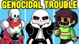 Friday Night Funkin' VS Genocidal Trouble (Triple Trouble Cover) (FNF Mod)