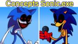 Friday Night Funkin' VS SONIC.EXE Leaks/Concepts Part 2 | FNF SONIC.EXE MOD