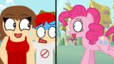 Friday Night Funkin' – Vs Pinkie But I Re-Animated it. (Cutscenes & Smile Song) Read desc