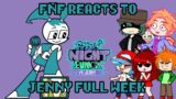 Friday Night Funkin' reacts to JENNY FULL WEEK | xKochanx | FNF REACTS | GACHA