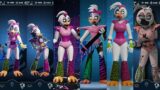Glamrock Chica Versions and Extra Skins FNaF AR Animations