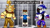 Gregory CAPTURED by MOONDROP & SUNRISE in Minecraft Security Breach Five Nights at Freddy’s FNAF