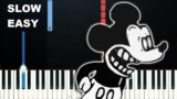 Happy !Friday Night Funkin! – VS Mickey Mouse (SLOW EASY PIANO TUTORIAL)