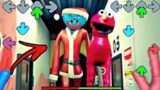 Huggy Wuggy Santa Claus & Elmo VS FNF in Poppy Playtime – Huggy Wuggy VS Elmo