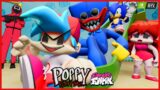 Huggy Wuggy Vs Sonic Vs Mario Bros Vs Friday Night Funkin Vs Squid Game Animation #2