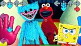 Huggy Wuggy & Elmo VS FNF and Spongebob in Poppy Playtime – Huggy Wuggy VS fnf