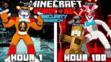 I Survived 100 Hours as a FNAF Security Breach in HARDCORE Minecraft!