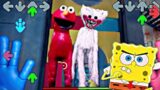 Kissy Missy & Elmo VS FNF and Spongebob in Poppy Playtime – fnf VS Poppy Playtime