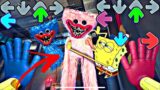 Kissy Missy & Huggy Wuggy FNF and Spongebob in Poppy Playtime / Poppy Playtime VS fnf – fnf mod