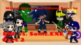 Marvel Heroes and Villains React to FNF vs. Sonic.EXE (Part 2)