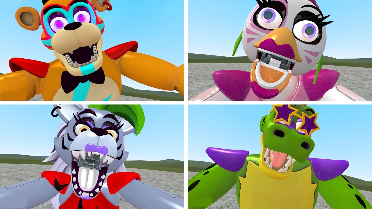 NEW ALL FNAF SECURITY BREACH JUMPSCARES In Garry's Mod! (Five Nights at Freddy's SB UPDATE