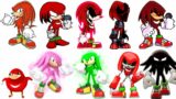 Niveles de Poder de Knuckles.exe (Friday Night Funkin, Sonic the Hedgehog, Creepypasta Mod)