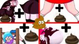 POOP + FNF Characters | Compilation of the best Friday Night Funkin animations | COMPLETE EDITION #2